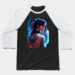 Cyberpunk girl Baseball T-Shirt